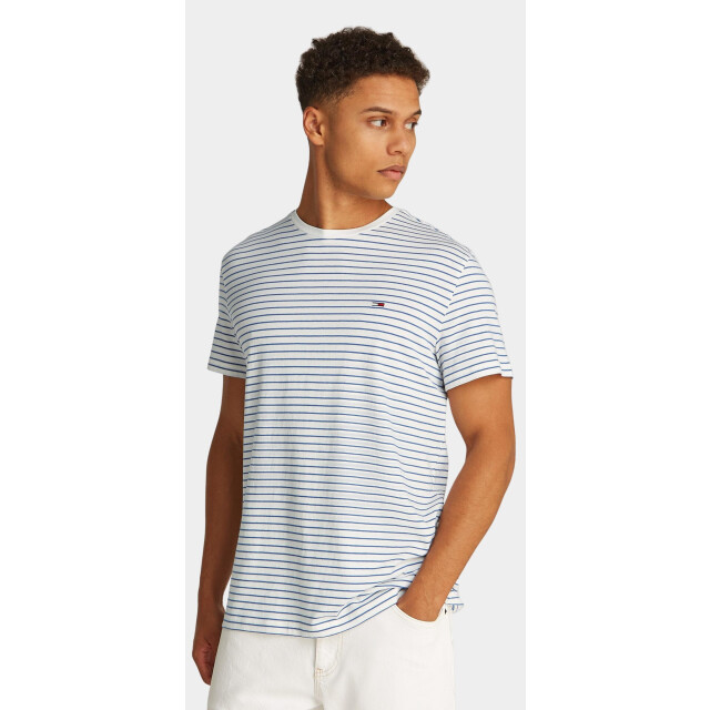Tommy Hilfiger T-shirt korte mouw tjm slim stripe tee dm0dm20377/0bb 187901 large