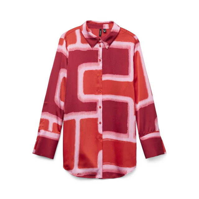 Vero Moda vmreba silba ls long shirt wvn ga 10327385 fiery red 06615.640.0021 large