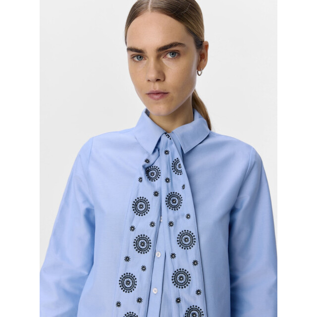 Object objzane re l/s bow shirt cc2 ss 23045838 cornflower 06615.211.0095 large