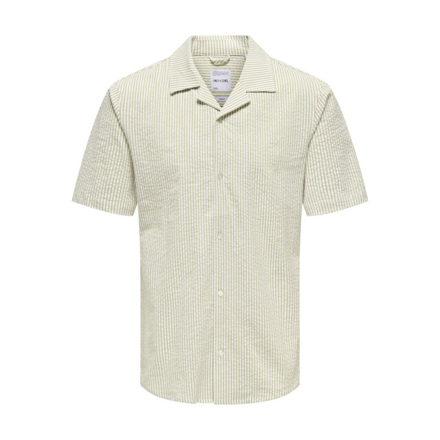 Only & Sons onslounge reg ss resort seersucker 22032634 cloud dancer 05632.198.0053 large