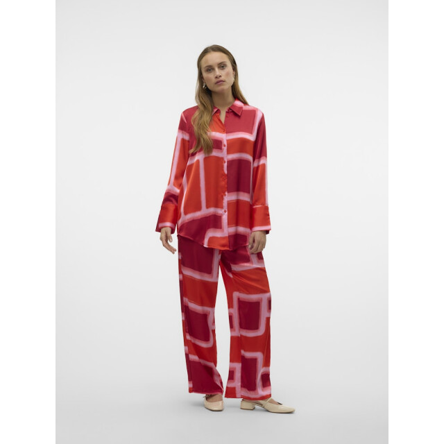 Vero Moda vmreba silba ls long shirt wvn ga 10327385 fiery red 06615.640.0021 large