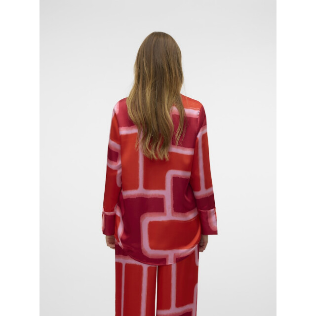 Vero Moda vmreba silba ls long shirt wvn ga 10327385 fiery red 06615.640.0021 large