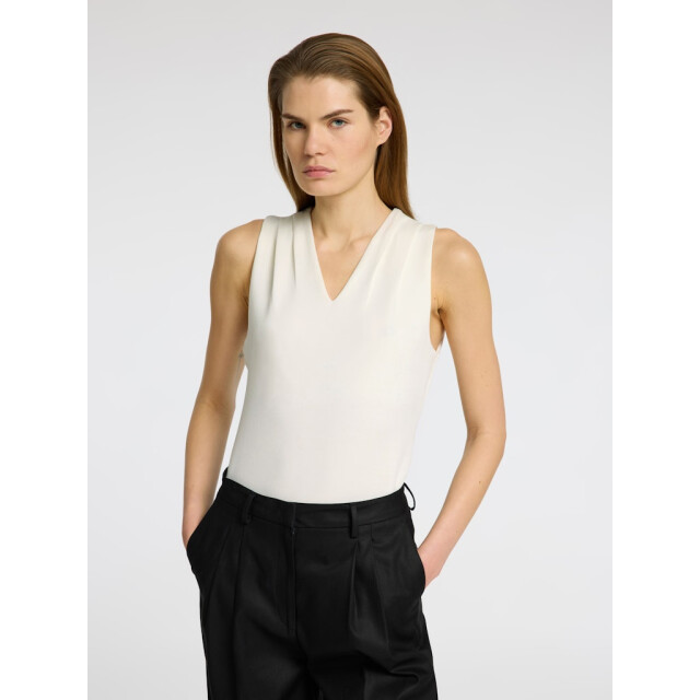 Selected Femme slftenny sl v-neck top 16096372 snow white 06010.120.0020 large