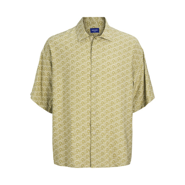 Jack & Jones jormarshall islington aop shirt ss 12271103 cedar 05632.840.0004 large