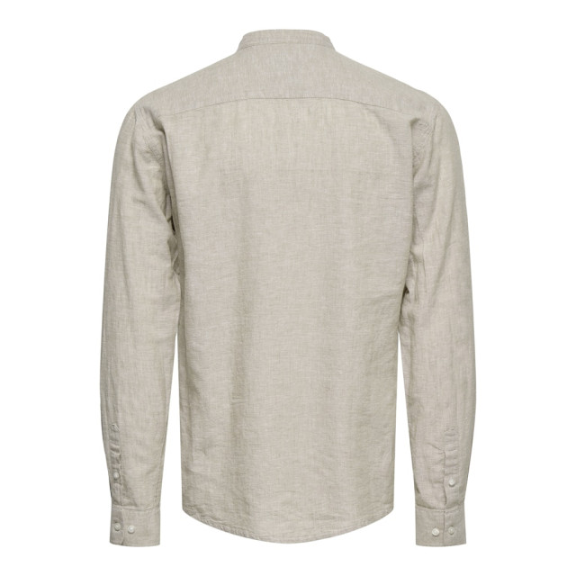 Only & Sons onscaiden life ls solid linen mao n 22019173 chinchilla 05631.829.0037 large