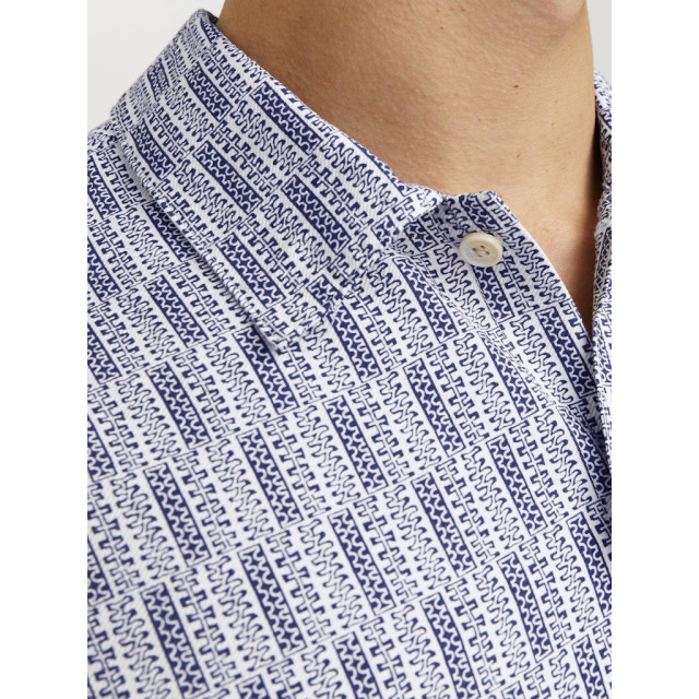 Jack & Jones jormarshall islington aop shirt ss 12271103 ocean cavern 05632.240.0008 large