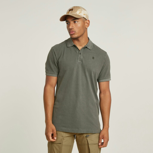 G-Star dunda overdyed slim polo d11595-d756 d033 shadow olive 05311.368.0017 large