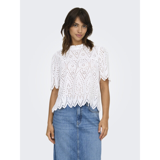 Only onlnyla tulum emb ss top wvn 15343163 bright white 06613.100.0061 large