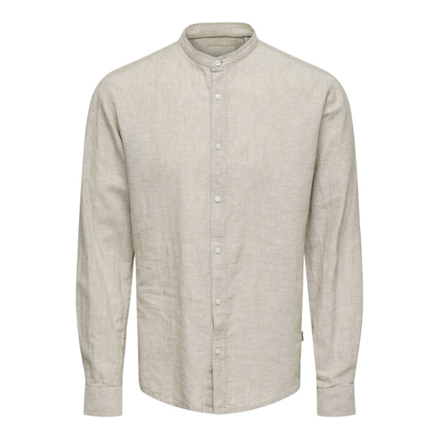 Only & Sons onscaiden life ls solid linen mao n 22019173 chinchilla 05631.829.0037 large