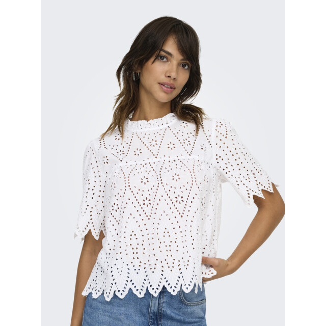 Only onlnyla tulum emb ss top wvn 15343163 bright white 06613.100.0061 large