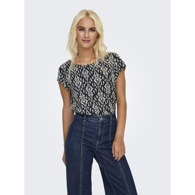 Only onlvic s/s aop top noos wvn 15161116 total eclipse felina 06011.290.0017 large