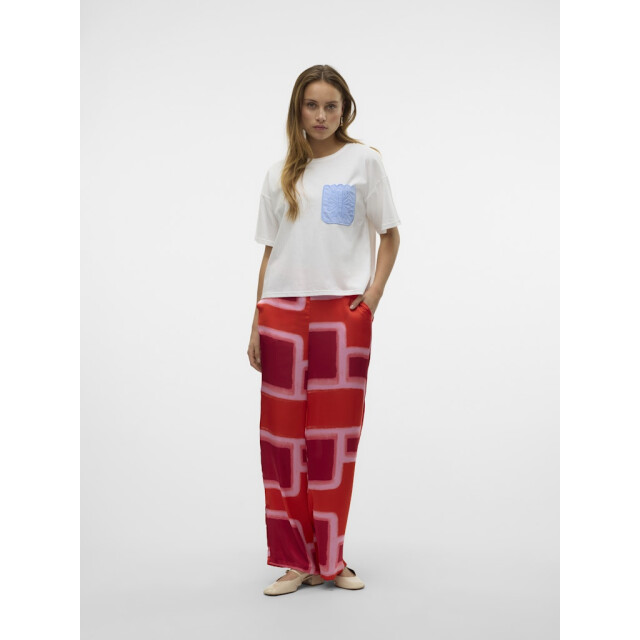 Vero Moda vmreba silba hw straight pants wvn 10327382 fiery red 06541.640.0028 large