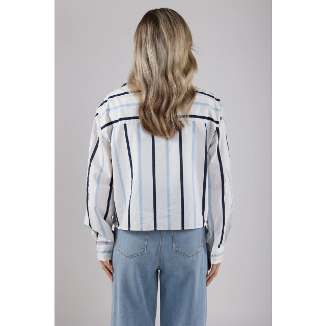 Nukus Nks02055 46 sorrento blouse stripe sky NKS02055 46 large