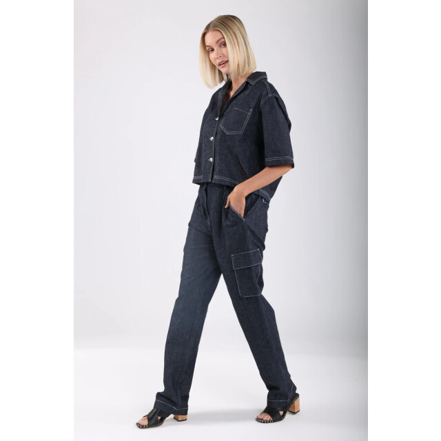 Nukus Nks02069 251 charlie blouse dark denim NKS02069 251 large
