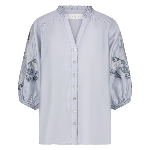 Nukus Nks02097 46 tina blouse embroidery sky NKS02097 46 large