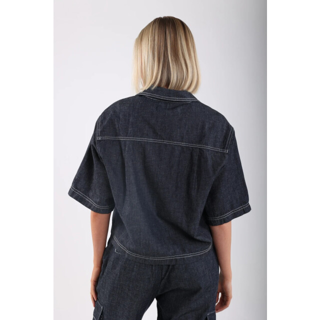 Nukus Nks02069 251 charlie blouse dark denim NKS02069 251 large