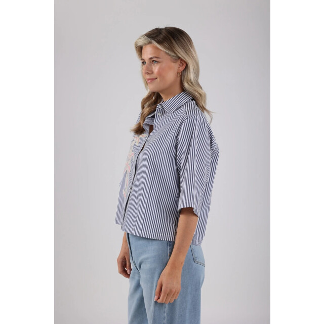 Nukus Nks02026 217 isa blouse stripe navy/offwhite NKS02026 217 large