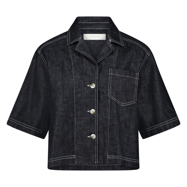 Nukus Nks02069 251 charlie blouse dark denim NKS02069 251 large