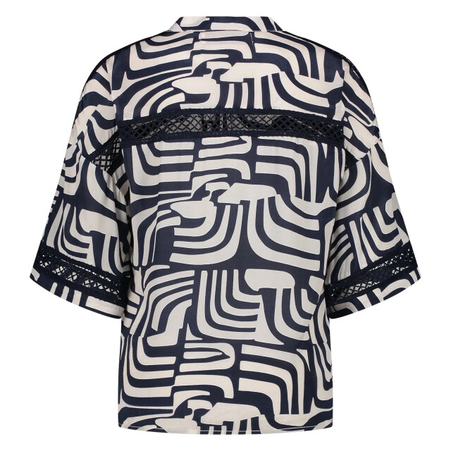 Nukus Nks01080 219 nina top offwhite/navy NKS01080 219 large