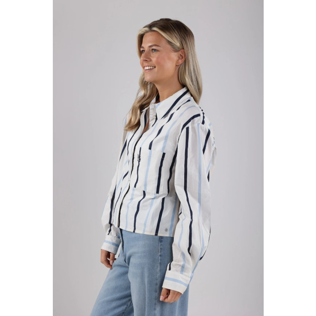 Nukus Nks02055 46 sorrento blouse stripe sky NKS02055 46 large