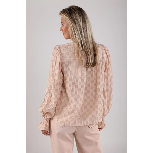 Nukus Nks02043 13 phoebe blouse check powder NKS02043 13 large