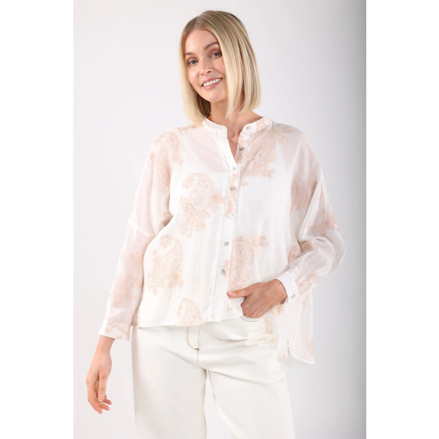 Nukus Nks02077 17 rosan blouse embroidery off white NKS02077 17 large
