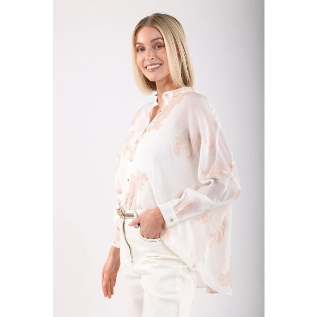 Nukus Nks02077 17 rosan blouse embroidery off white NKS02077 17 large