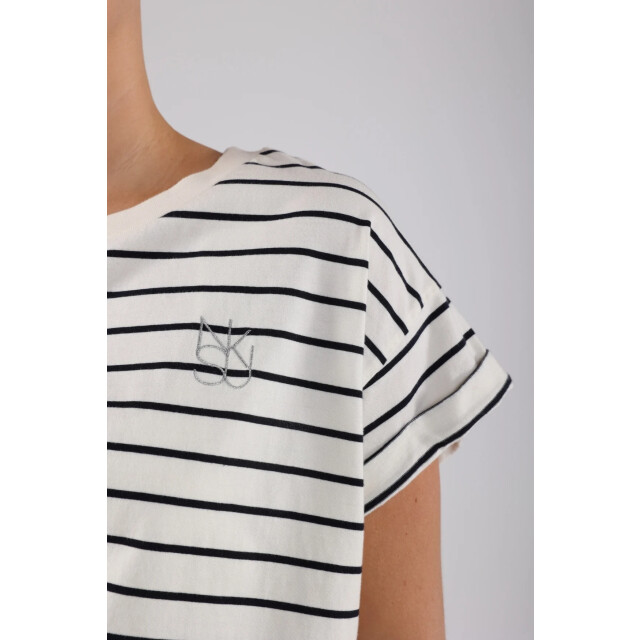 Nukus Nks04006 219 noor shirt stripes offwhite/navy NKS04006 219 large