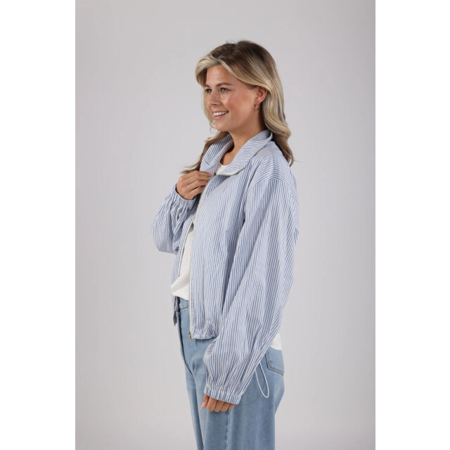 Nukus Nks13018 235 deveny jacket stripe offwhite/sky NKS13018 235 large
