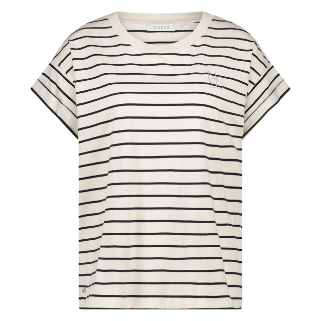 Nukus Nks04006 219 noor shirt stripes offwhite/navy NKS04006 219 large