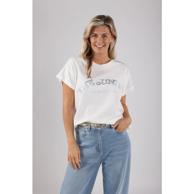 Nukus Nks04004 235 meike shirt the sunday offwhite/sky NKS04004 235 large