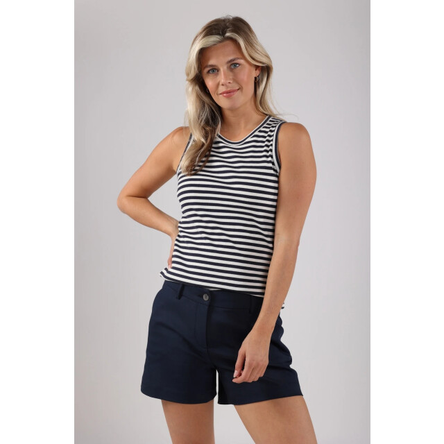 Nukus Nks06004 219 stefania singlet stripes offwhite/navy NKS06004 219 large