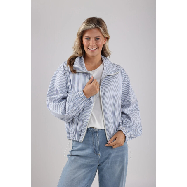 Nukus Nks13018 235 deveny jacket stripe offwhite/sky NKS13018 235 large