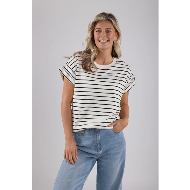 Nukus Nks04006 219 noor shirt stripes offwhite/navy NKS04006 219 large