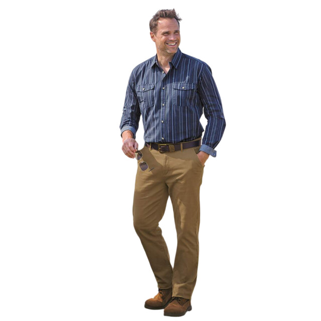Atlas For Men Effen heren-chino's UTAF2128_lightbrown large