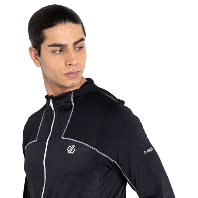 Dare2b Heren revive ii lichtgewicht hoodie UTRG7526_blackwhite large