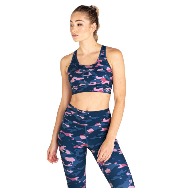 Dare2b Dames the laura whitmore edit mantra camo gerecycleerde sport beha UTRG7594_powderpink large