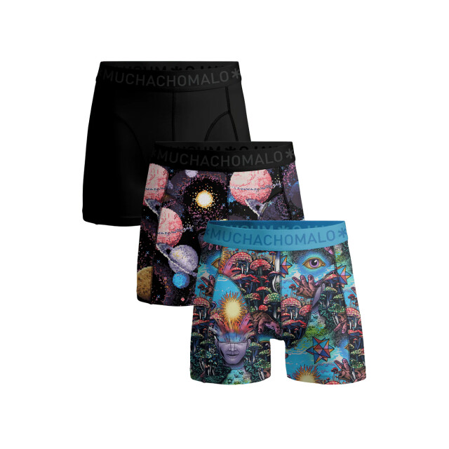Muchachomalo Heren 3-pack boxershorts inner outer space INNEROUTERSPACE1010-07 large