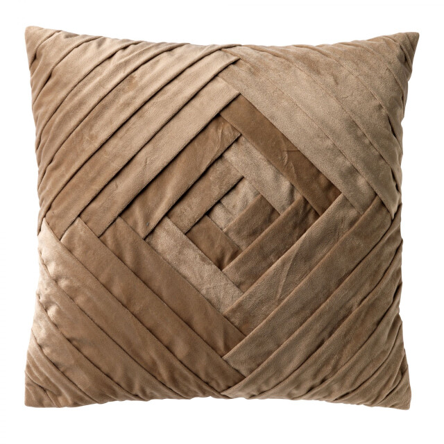 Casa di Elturo Velvet sierkussen waves – sand – 45 x 45 cm – (inclusief vulling) 2329702 large