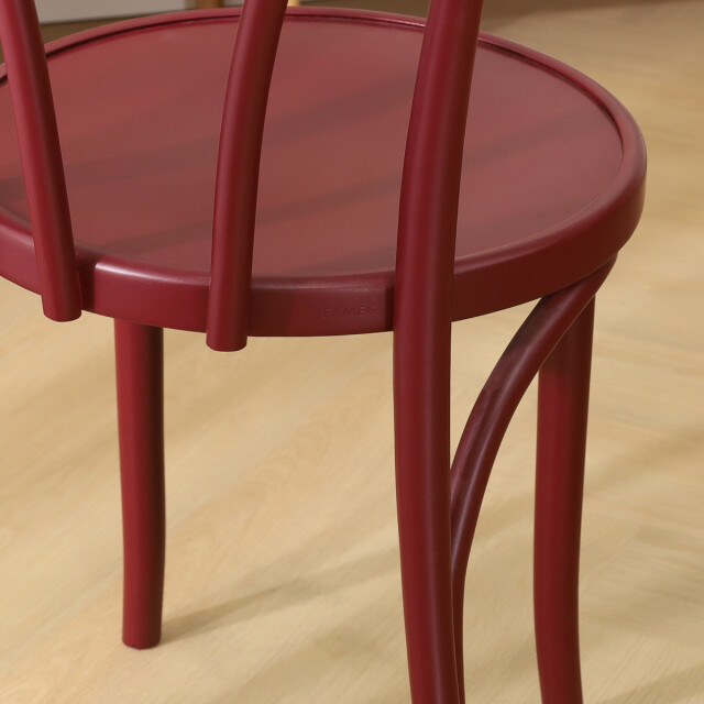 Fameg Vienna thonet no. 18 houten bistrostoel burgundy 2028908 large