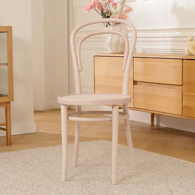 Fameg Vienna thonet no. 14 houten bistrostoel whitewash 2028521 large