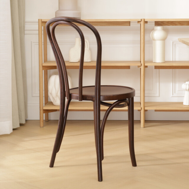 Fameg Vienna thonet no. 18 houten bistrostoel walnoot 2036820 large