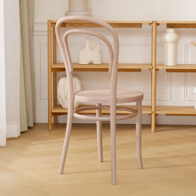 Fameg Vienna thonet no. 14 houten bistrostoel whitewash 2028521 large