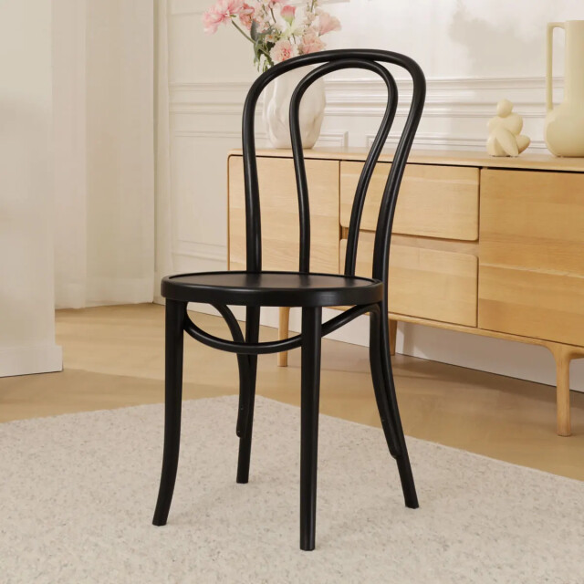 Fameg Vienna thonet no. 18 houten bistrostoel gebeitst 2036817 large