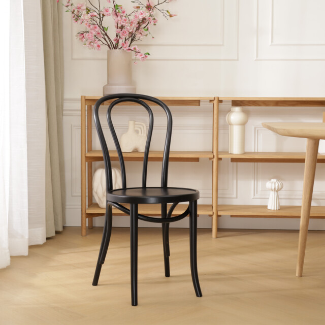 Fameg Vienna thonet no. 18 houten bistrostoel gebeitst 2036817 large