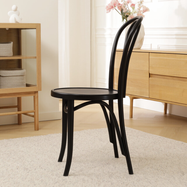 Fameg Vienna thonet no. 18 houten bistrostoel gebeitst 2036817 large