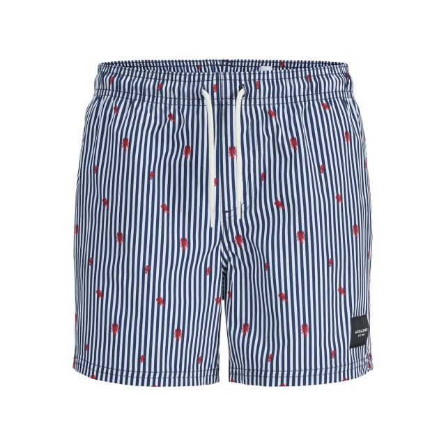 Jack & Jones Jongens zwemshort jpstmaui kreeft blauw/wit gestreept 12273846 large