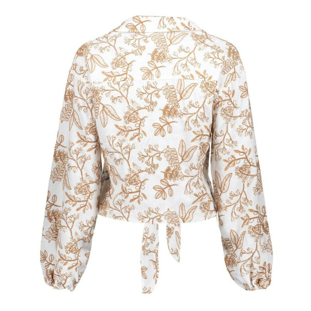 Geisha blouse embroidery 53143-21 760 tabacco/off-white 06615.626.0009 large