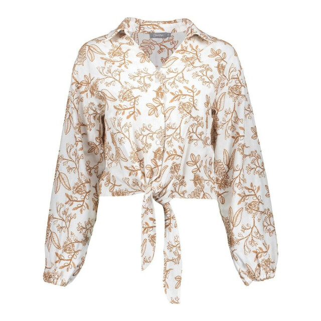 Geisha blouse embroidery 53143-21 760 tabacco/off-white 06615.626.0009 large