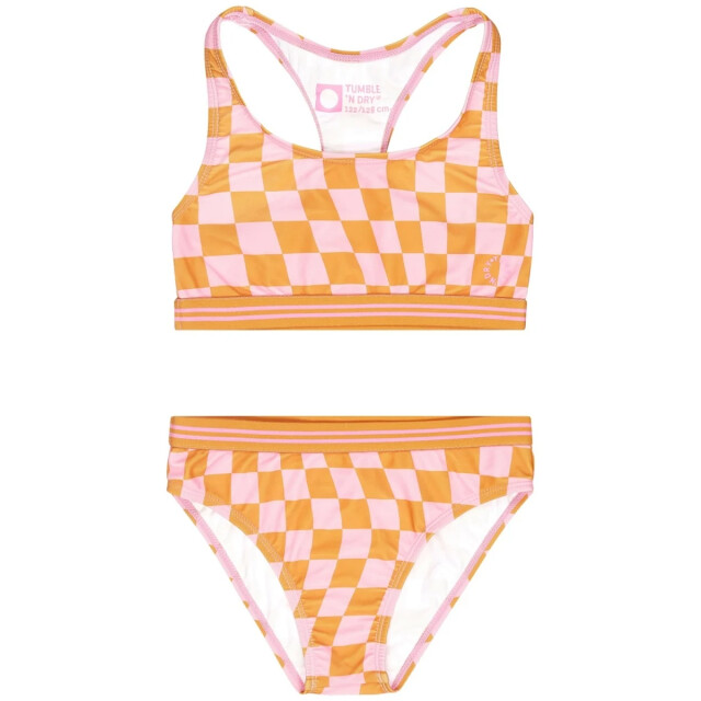 Tumble 'n Dry Zomer bikini meisjes roze/ balagne 84-21260-14012-rosebloom large